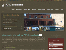 Tablet Screenshot of aplinmobiliaria.com